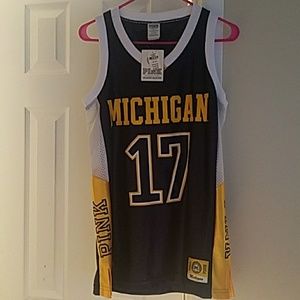 Pink U of Michigan jersey
